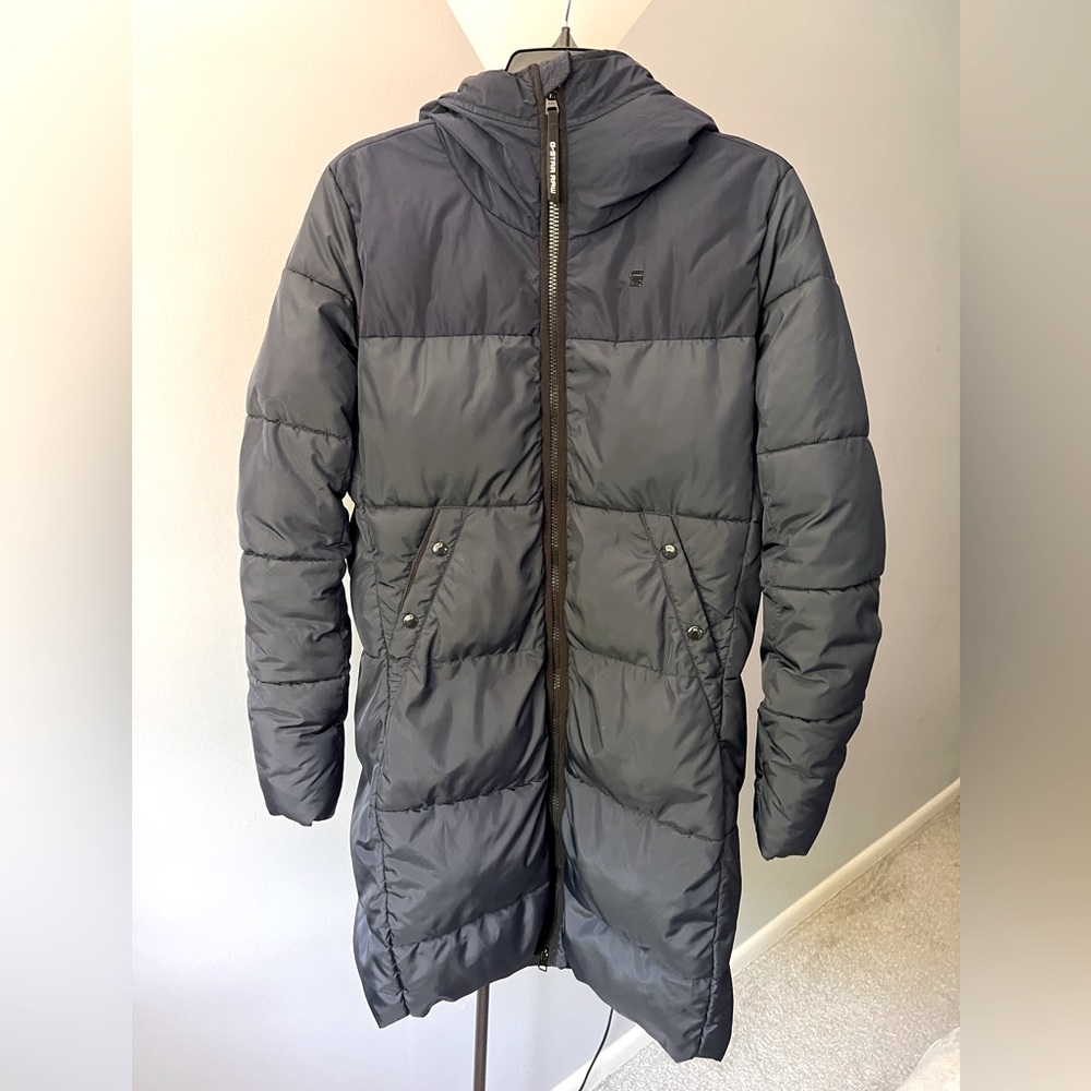 G Star Raw Puff Long Coat Women Size M